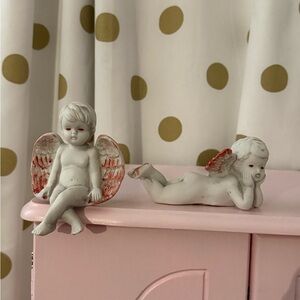 Repainted Bloody Vintage Angel Figurines